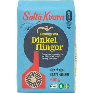 Saltå Kvarn Ekologiska Dinkelflingor 650g produkt bild