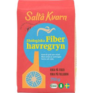 Saltå Kvarn Ekologiska Fiberhavregryn 750g produkt bild