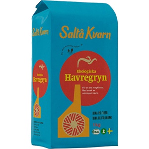 Saltå kvarn Saltå kvarn Havregryn Grov Økologisk   1 kg produktbillede