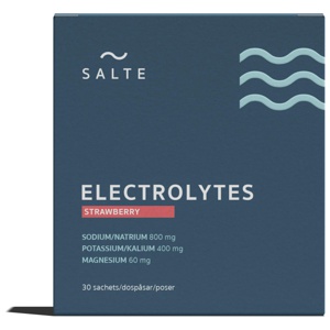 SALTE Elektrolytter jordbær 30 doseposer produktbilde
