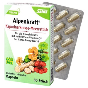 KAPUZINERKRESSE-MEERRETTICH Kapseln Alpenkraft Produktbild