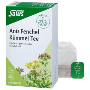 ANIS FENCHEL Kümmel Tee AFeKü Bio Salus Filterbtl. Produktbild