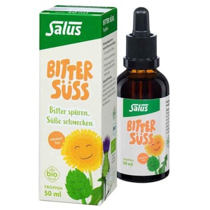 Salus Bitter Süss Tropfen alkoholfrei Bio, 50 ml Tropfen zum Einnehmen Produktbild