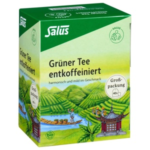 GRÜNER TEE entkoffeiniert Bio Salus Filterbeutel Produktbild