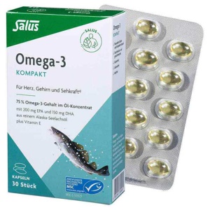 OMEGA-3 KOMPAKT aus reinem Alaska-Seelachsöl Salus Produktbild