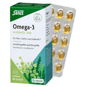 Salus Omega-3 ALGENÖL 1160 60 St Kapseln Produktbild