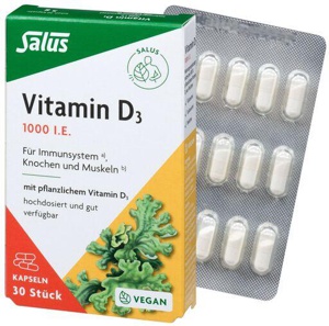 Salus Vitamin D3 1.000 Vital-Kapseln 30 St Kapseln Produktbild
