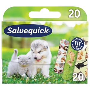 Salvequick Animals Plaster, 20 stk. produktbilde