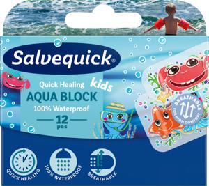 Salvequick Aqua Block Kids 12 st produkt bild