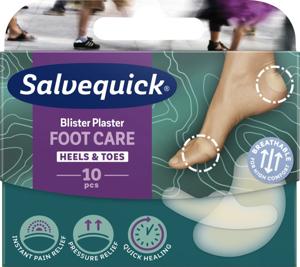 Salvequick Foot Care Mix Heels & Toes 10pcs produkt bild