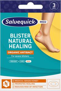 Salvequick Med Blister Natural Healing Heel 3 st produkt bild