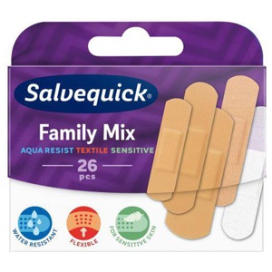Salvequick plaaster family mix n26 toote pilt