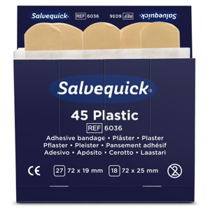 Salvequick Plastplåster Refiller 6x45 st produkt bild