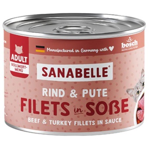 Sanabelle Fleisch in Soße 6 x 180 g Produktbild