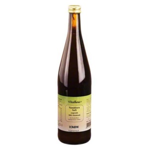 Sanddorn Saft pur kbA Vitalh, 750 ml Saft Produktbild