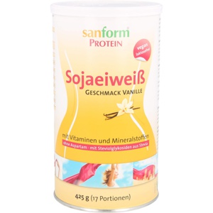 SANFORM Protein Sojaeiweiß Vanille Pulver Produktbild