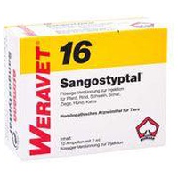SANGOSTYPTAL 16 Ampullen vet. Produktbild