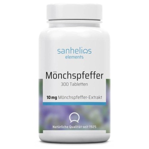 SANHELIOS Mönchspfeffer 10 mg Tabletten Produktbild