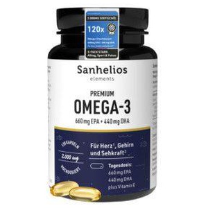 Sanhelios Premium Omega-3 Kapseln, 120 St Kapseln Produktbild