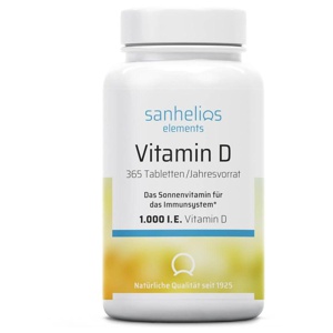 SANHELIOS Vitamin D 1.000 I.E. Tabletten Produktbild
