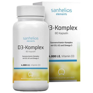 SANHELIOS Vitamin D3 Sonnenvitamin-Komplex mit K2 Produktbild