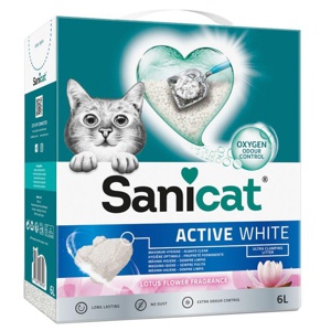 Sanicat Active White Lotus-Blüte Katzenstreu Produktbild