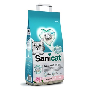 Sanicat Clumping White Rose Katzenstreu Produktbild