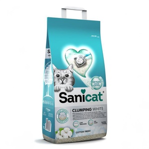 Sanicat Klumpende Katzenstreu mit frischem Baumwollduft Produktbild