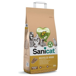 Sanicat Recycled Wood Katzenstreu Produktbild