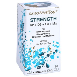 Sanomotion Strength K2+d3+ca+mg Vegan Kapseln Produktbild