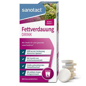 SANOTACT Fettverdauung Drink Brausetabletten Produktbild