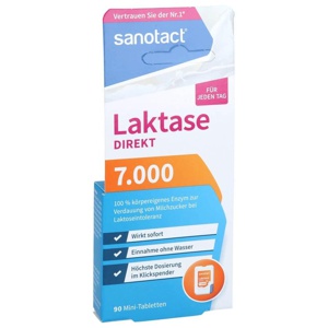 SANOTACT Laktase 7.000 FCC Mini-Tabletten Produktbild
