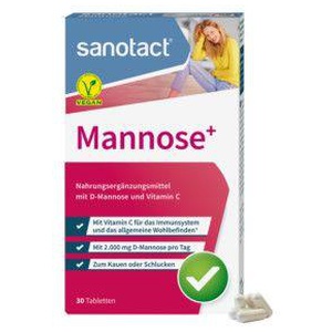 sanotact Mannose+ 30 St Tabletten Produktbild
