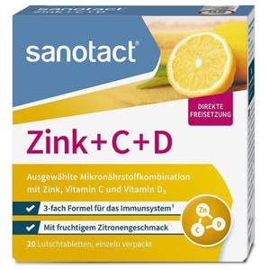 SANOTACT Zink+C+D Lutschtabletten Produktbild