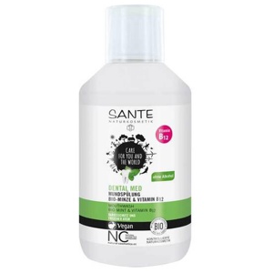 Sante Dental Med Mundspülung Bio-Minze & Vit. B12, 300 ml Lösung Produktbild