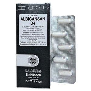 Sanum Albicansan Kapsler D4   20 kapsler produktbillede