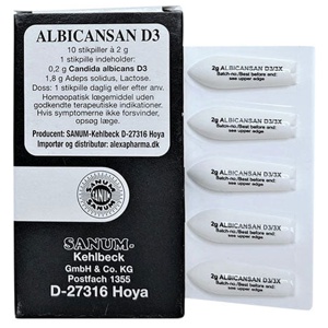 Sanum Albicansan Stikpiller D3 produktbillede