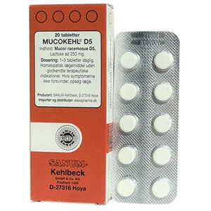 Sanum Mucokehl Tabletter D5   20 tabletter produktbillede