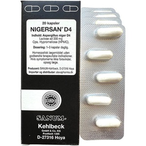 Sanum Nigersan kapsler D4   20 kapsler produktbillede