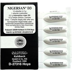 Sanum Nigersan stikpiller D3 produktbillede