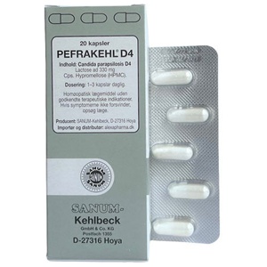 Sanum Pefrakehl Kapsler D4   20 kapsler produktbillede