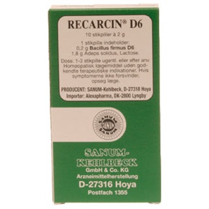 Sanum Recarcin D6 Stikpiller produktbillede