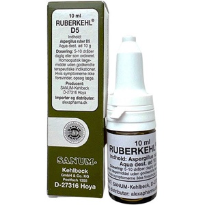 Sanum Ruberkehl Dråber D5   10 ml produktbillede