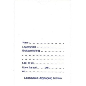 Saranposer nr.3 med tekst 90x140mm 200 stk produktbilde