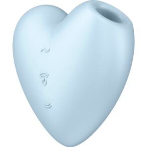 Satisfyer Cutie Heart Blue lufttrycksvibrator produkt bild