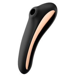 Satisfyer Dual Kiss Air Pulse Vibrator - Sort produktbillede