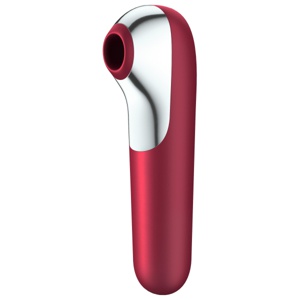 Satisfyer Dual Love Red lufttrycksvibrator produkt bild