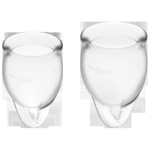 Satisfyer Feel Confident Menskopp Transparent 2 st produkt bild