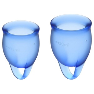 Satisfyer Feel Confident Menstrual Cup Dark Blue produkt bild