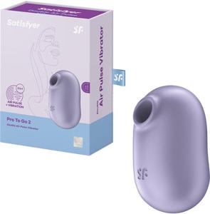 Satisfyer Pro To Go 2 Violet Lufttrycksvibrator produkt bild